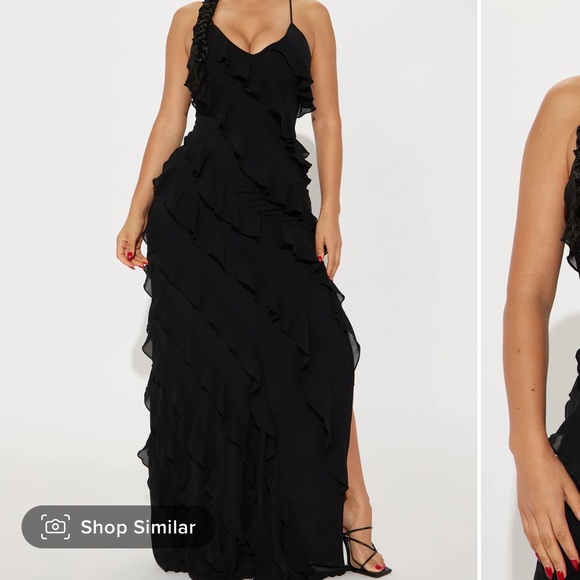 Fashion Nova Dresses & Skirts - Fashion Nova Ruffle Maxi Dress -NWT